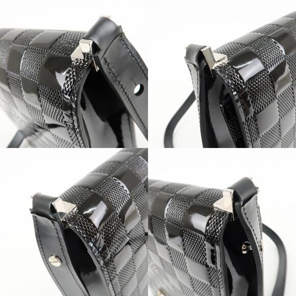 💎✨BEAUTIFUL✨💎Authentic Louis Vuitton Damier Vernis Club Shoulder Bag Noir - Picture 9 of 16